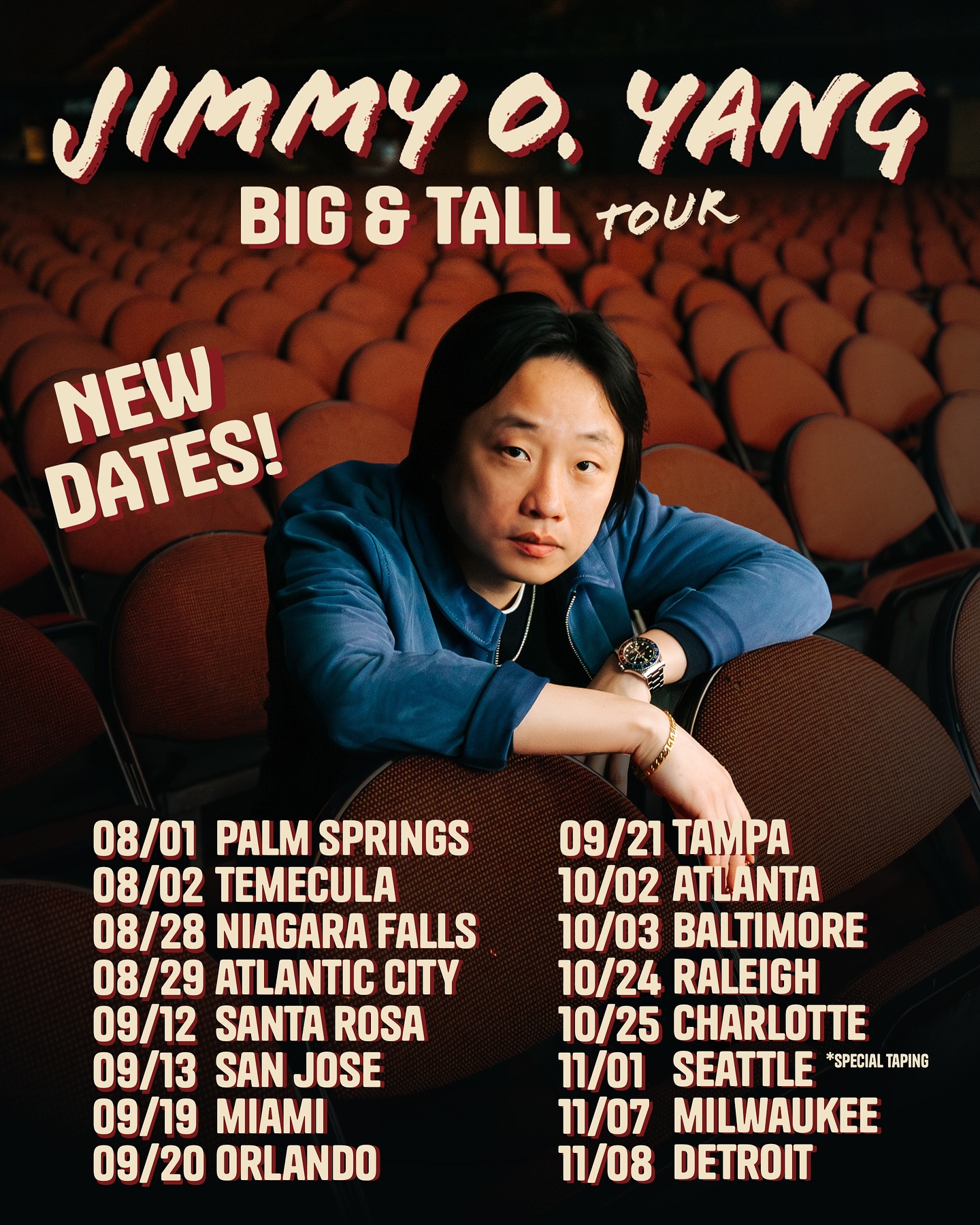 Jimmy O. Yang Big & Tall Tour Poster 2025